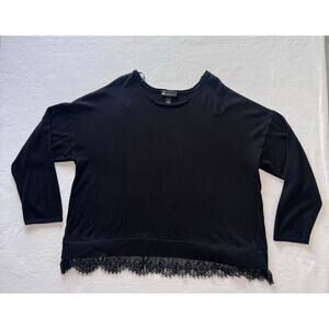 Black Lane Bryant Sweater w/ Lace